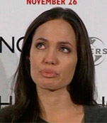Angelina Jolie cry