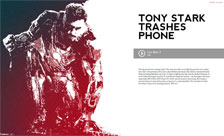 Tony Stark trashes phone