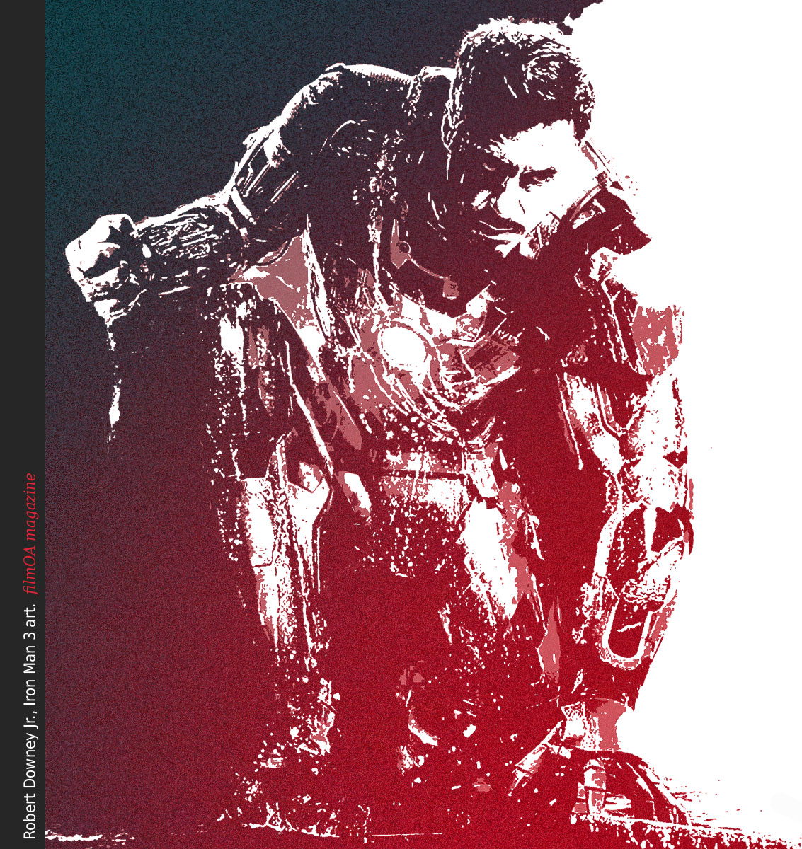 Robert Downey Jr Iron Man 3 art poster filmOA
