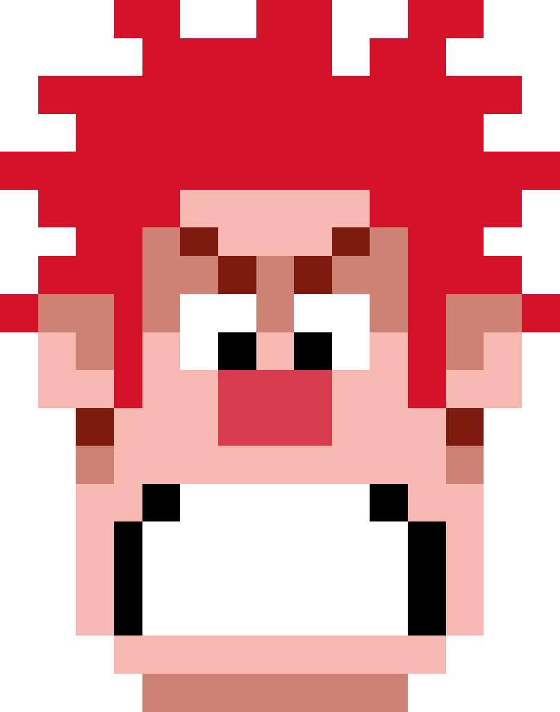 Wreck It Ralph pixel head filmOA