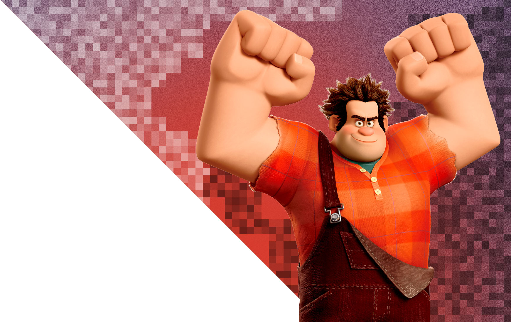 Wreck it Ralph Disney poster banner big arms