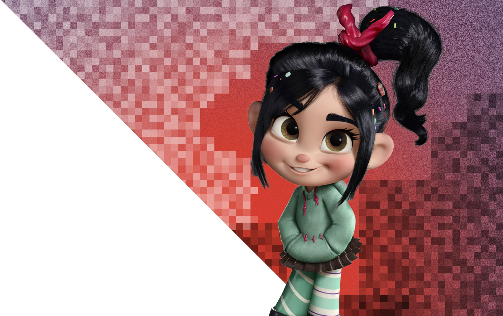 Wreck It Ralph Sarah Silverman as Vanellope Schweetz poster banner