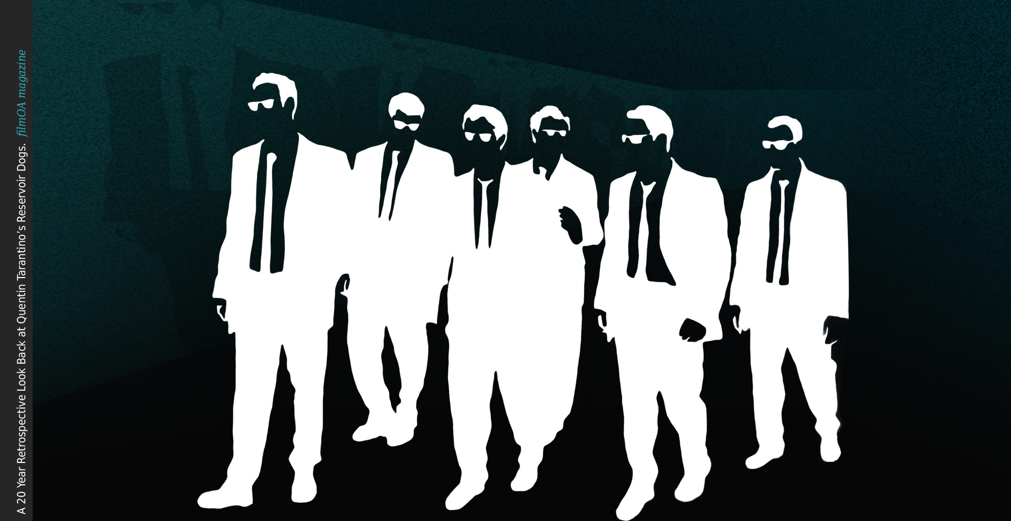 Quentin Tarantino Reservoir Dogs walk black white filmOA