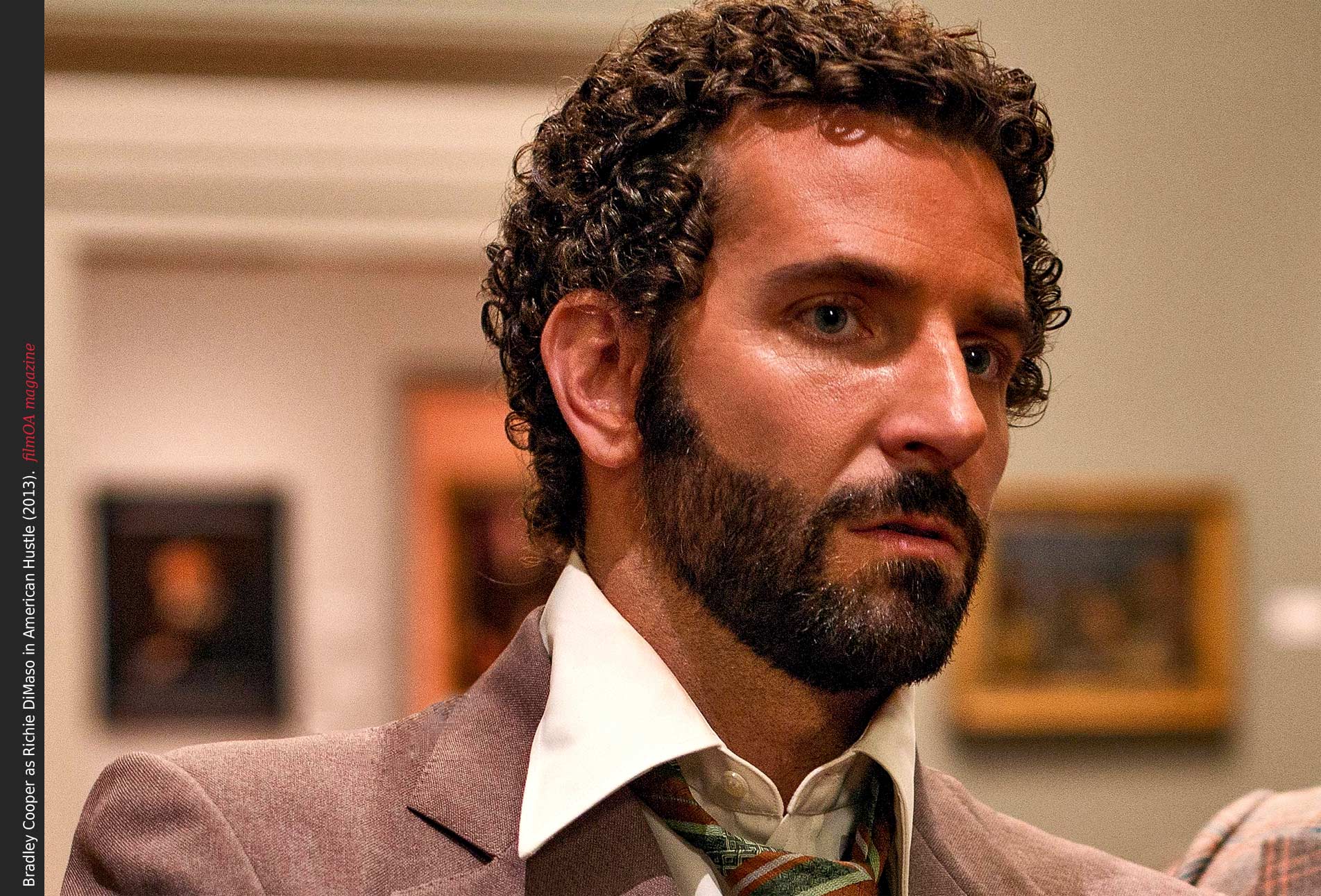Bradley Cooper beard curls Richie Dimaso in American Hustle film