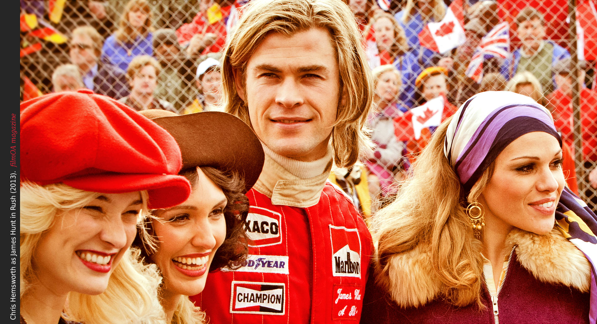 Chris Hemsworth as James Hunt girls Formula 1 Rush