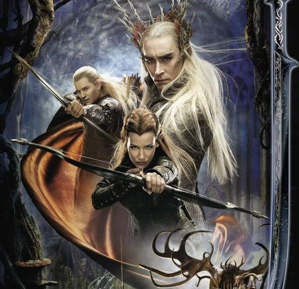 Thranduil, Tauriel and Legolas poster art