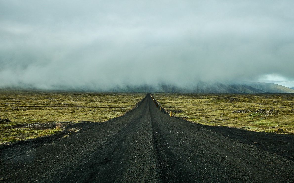 Long road, dark sky, Noah