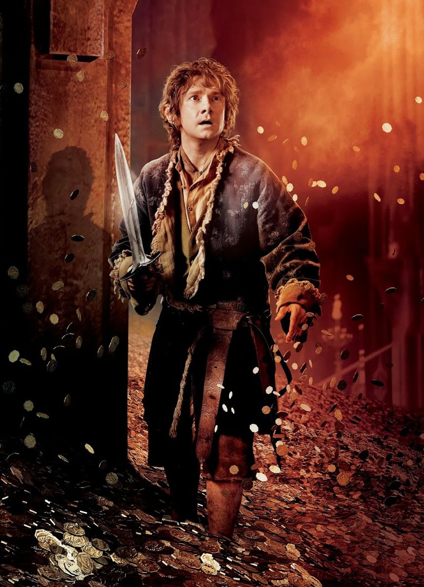 Bilbo Baggins between coins