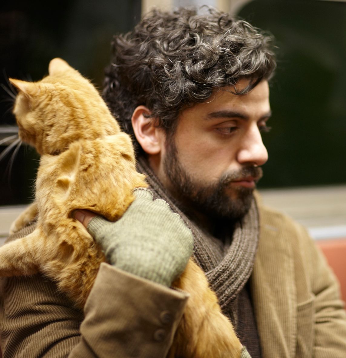 Llewyn Davis with cat