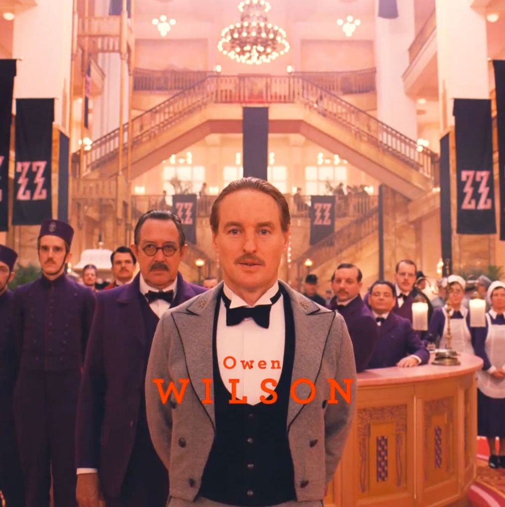 Owen Wilson in The Grand Budapest Hotel