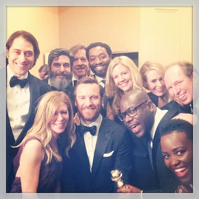 12 Years A Slave Cast &amp; Crew celebrate Golden Globe win with