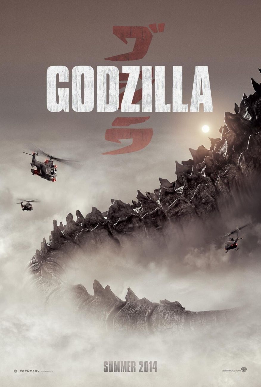 Teaser poster for the upcoming Godzilla