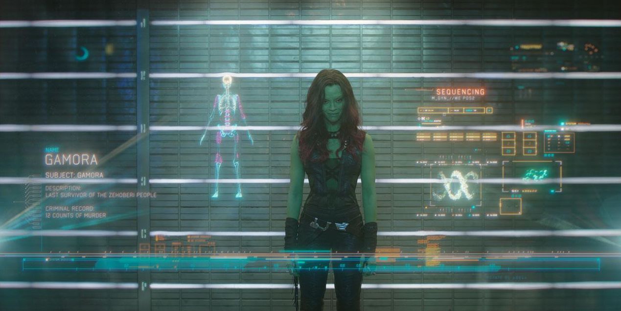 Gamora in Guardians Of The Galaxy