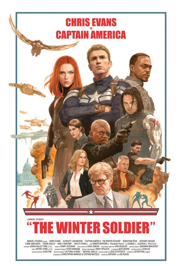 Old School Poster for Captain America: The Winter Soldier