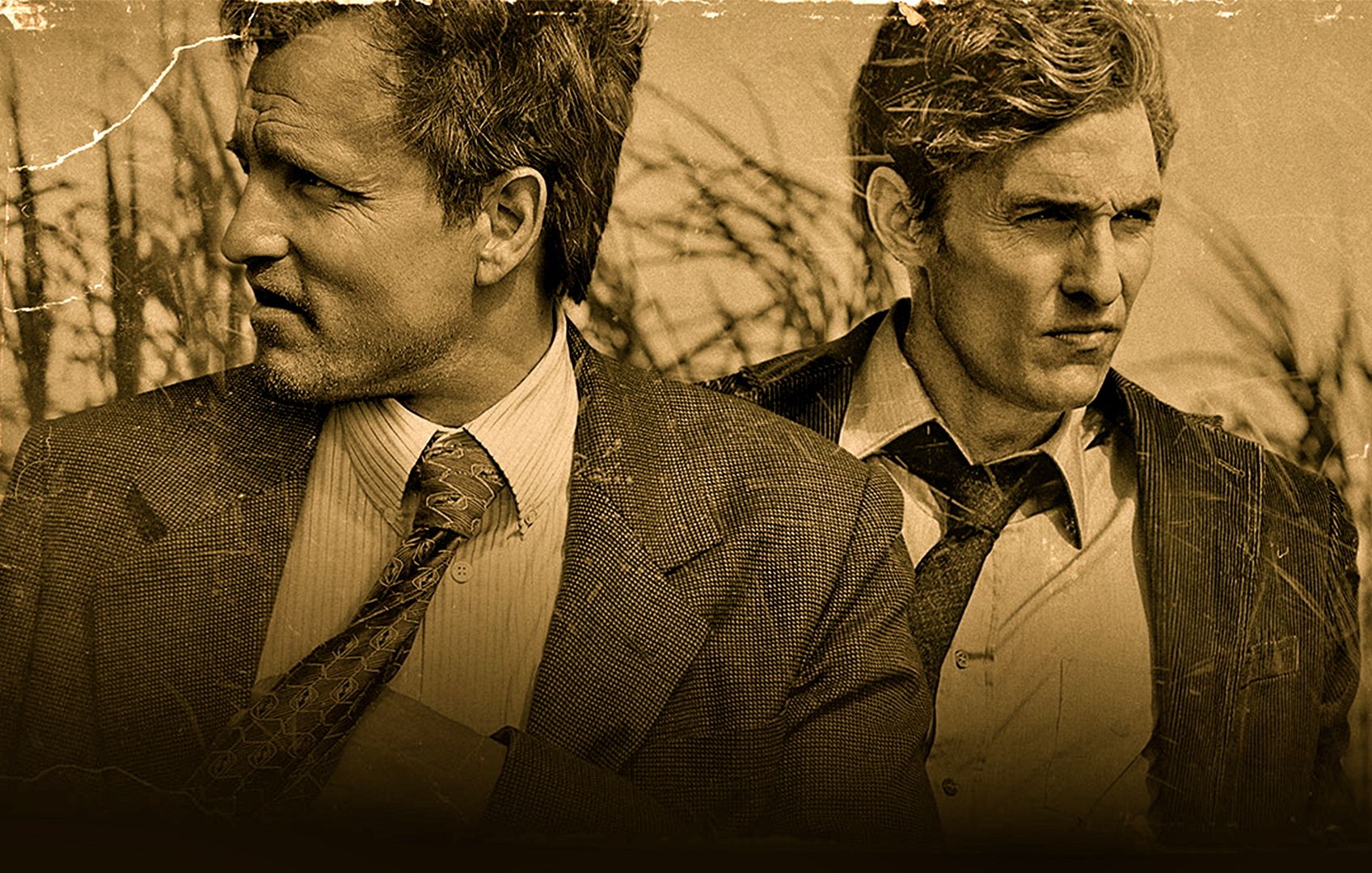 Det. Marty Hart and Det. Rust Cohle