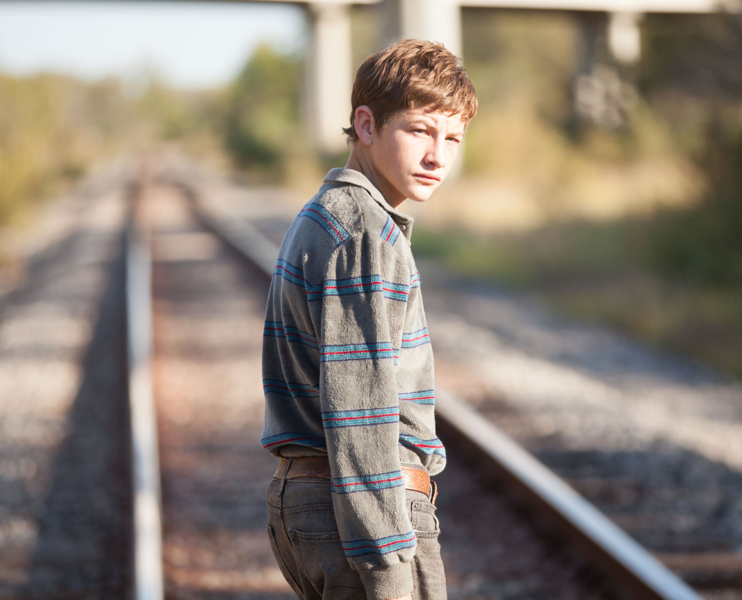 Tye Sheridan on the track