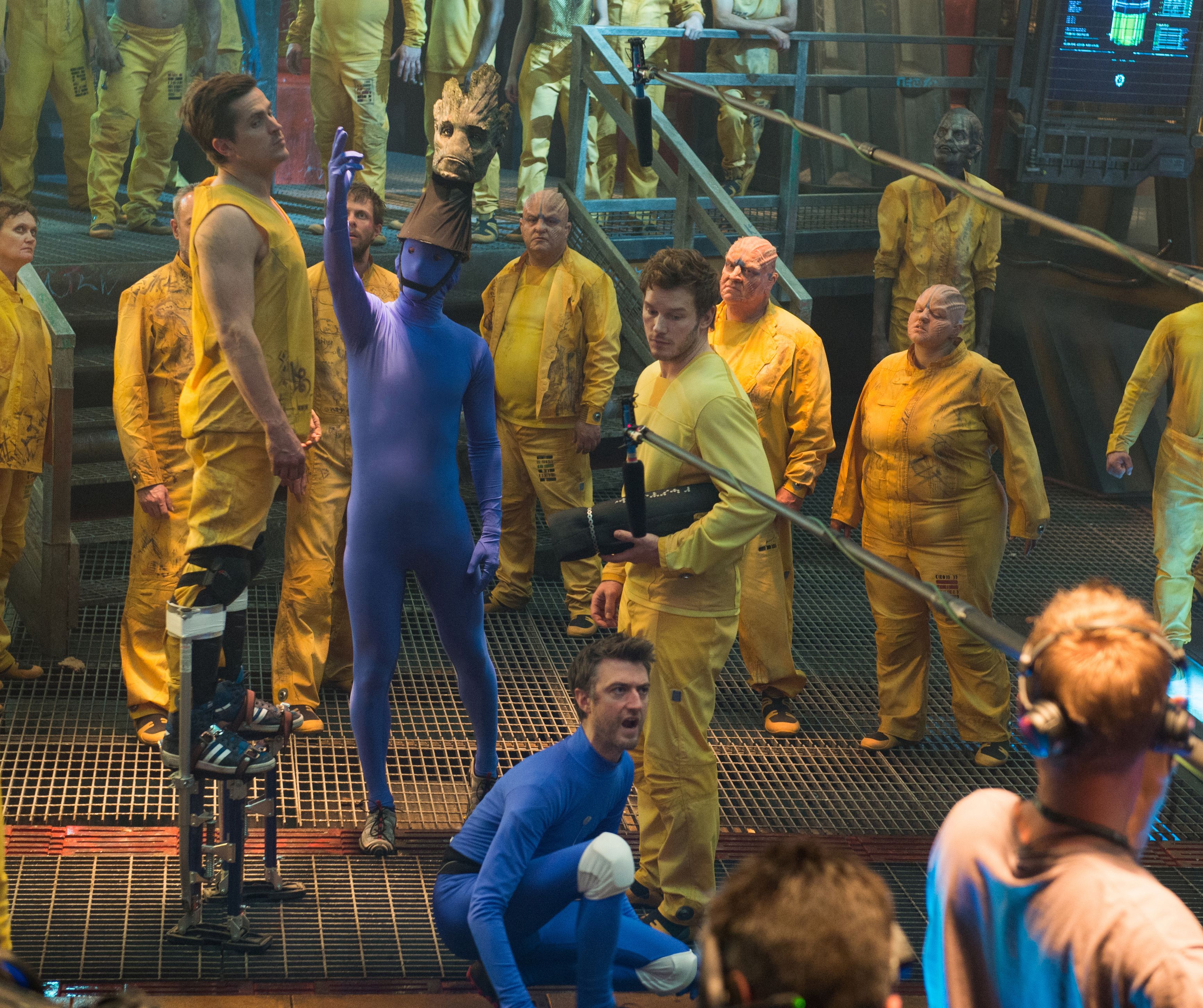 Behind the scenes: blue suits in Guardians Of The Galaxy