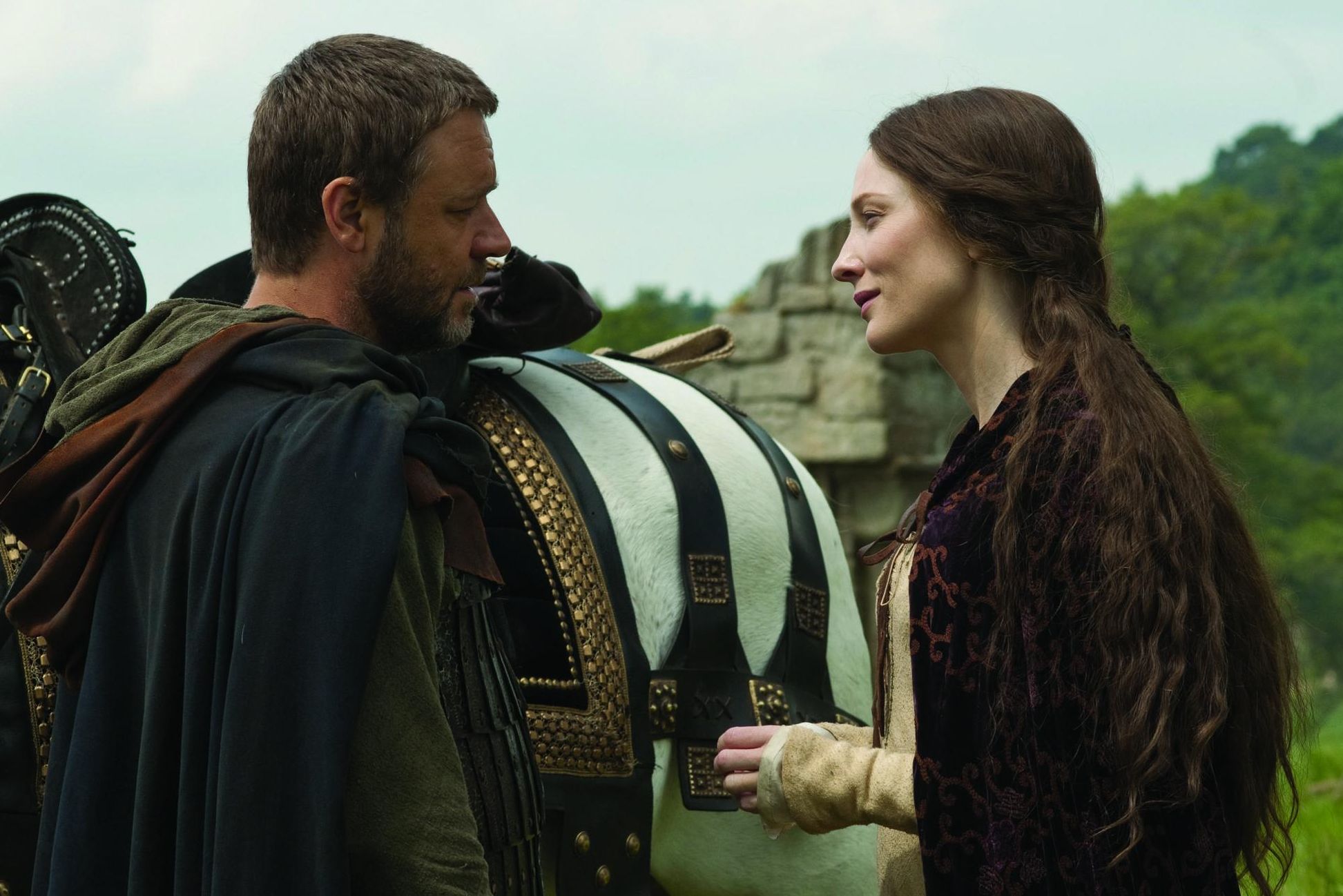 Russell Crowe and Cate Blanchett film Robin Hood