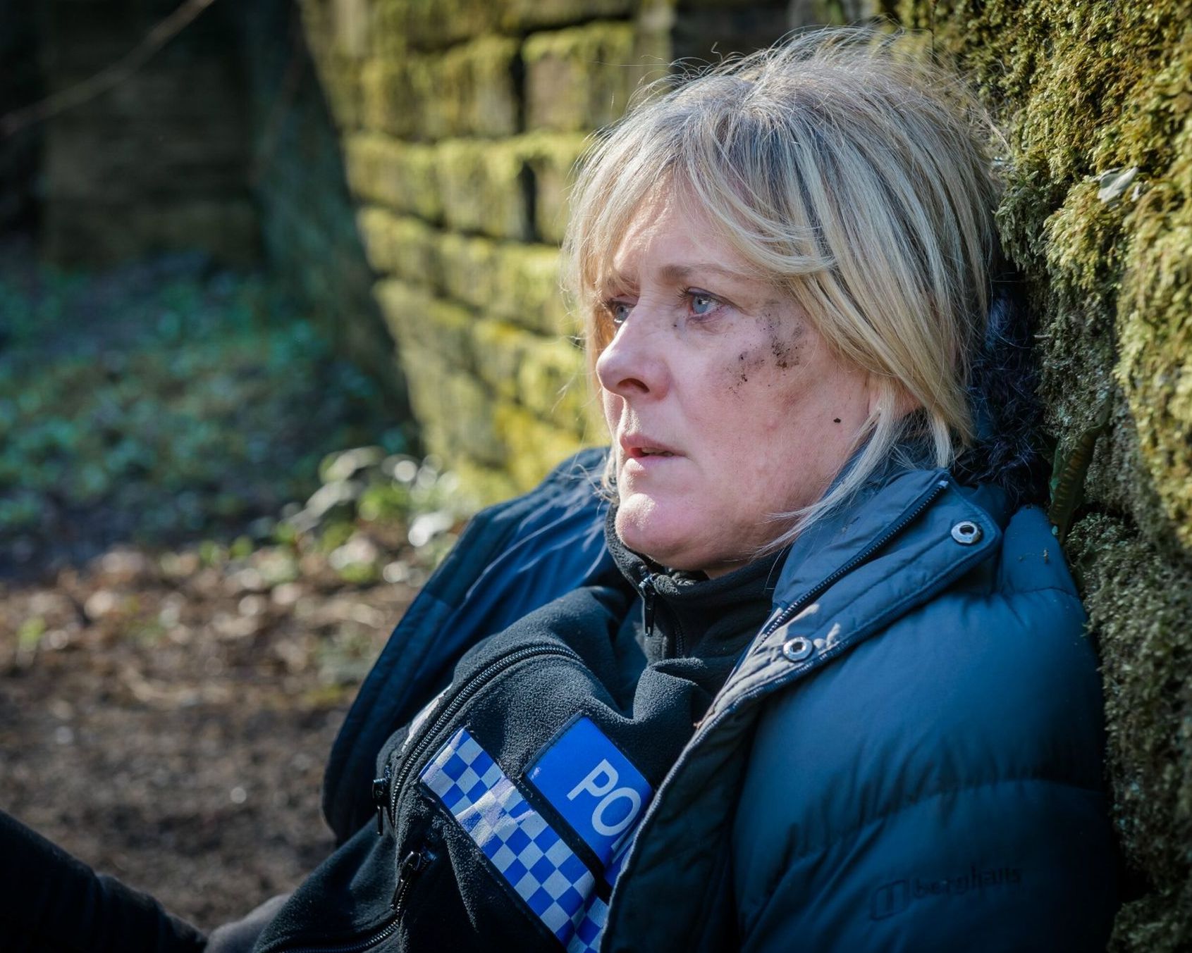 Sarah Lancashire in the dirt