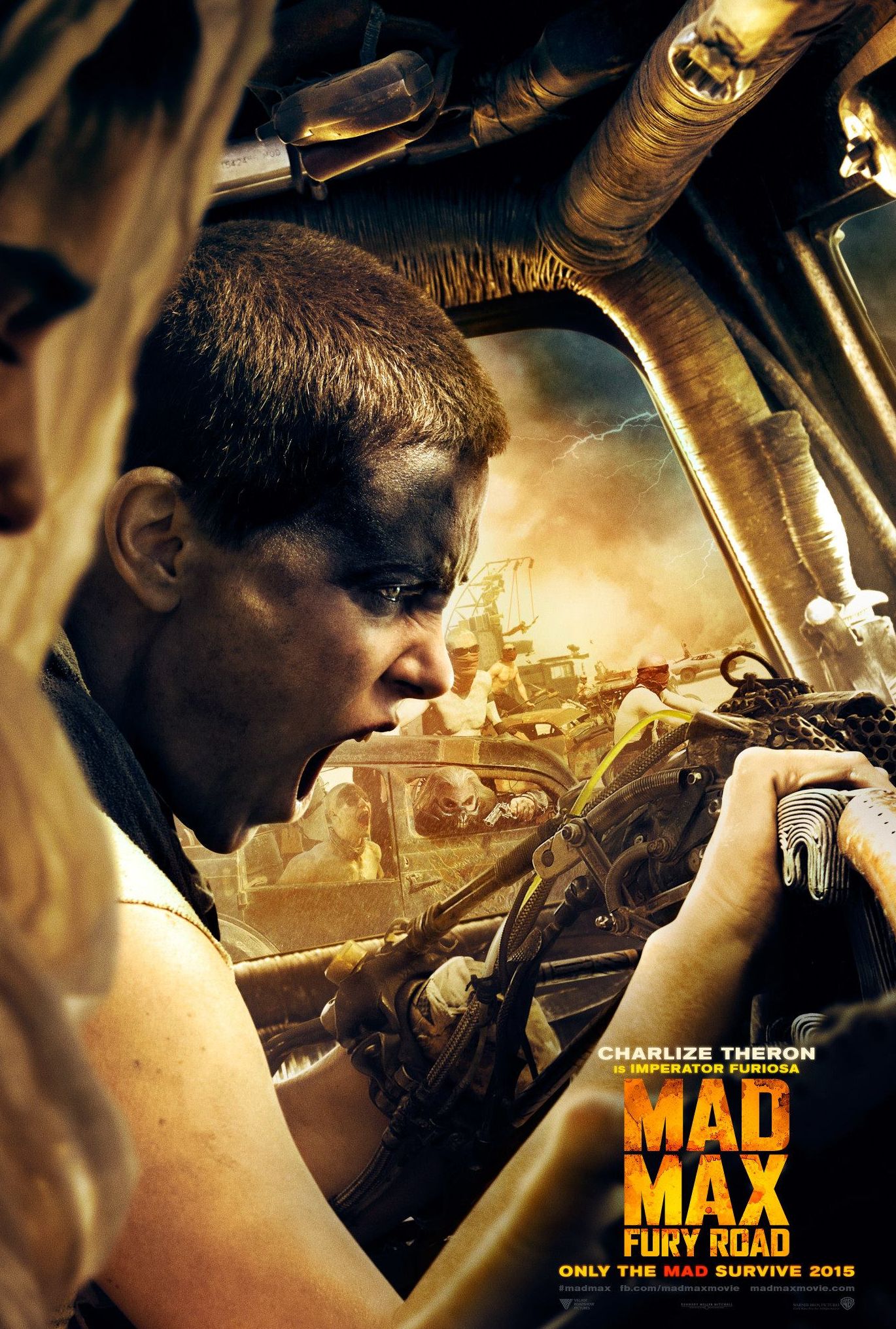 Mad Max: Fury Road Imperator Furiosa scream poster