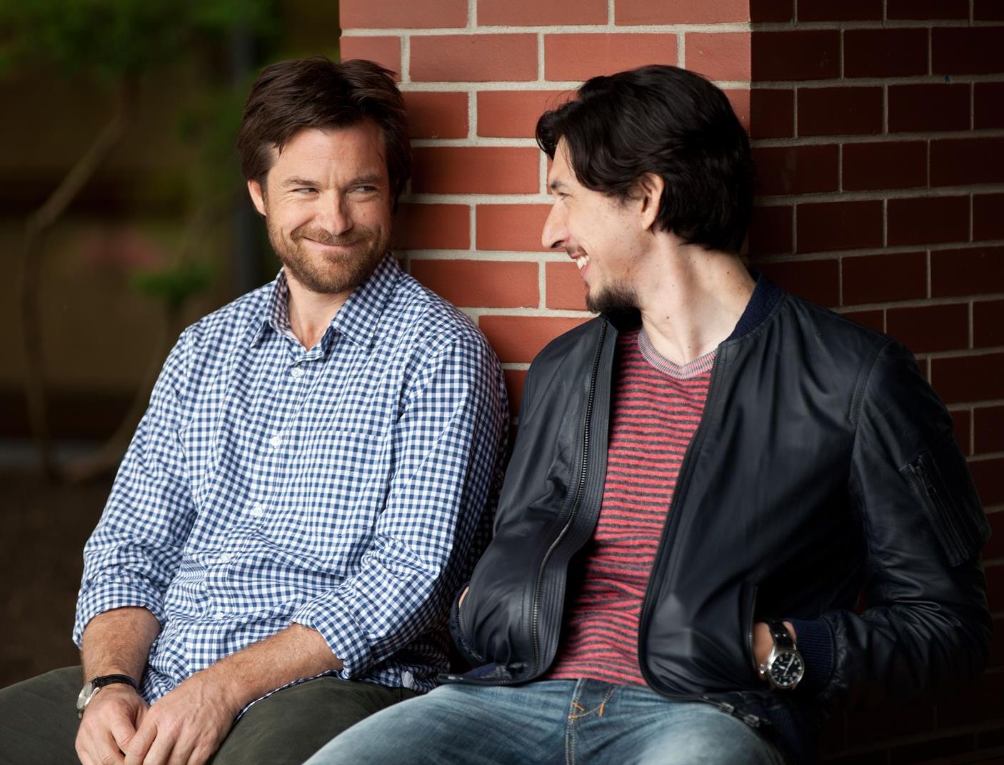 Jason Bateman and Adam Driver having a laugh