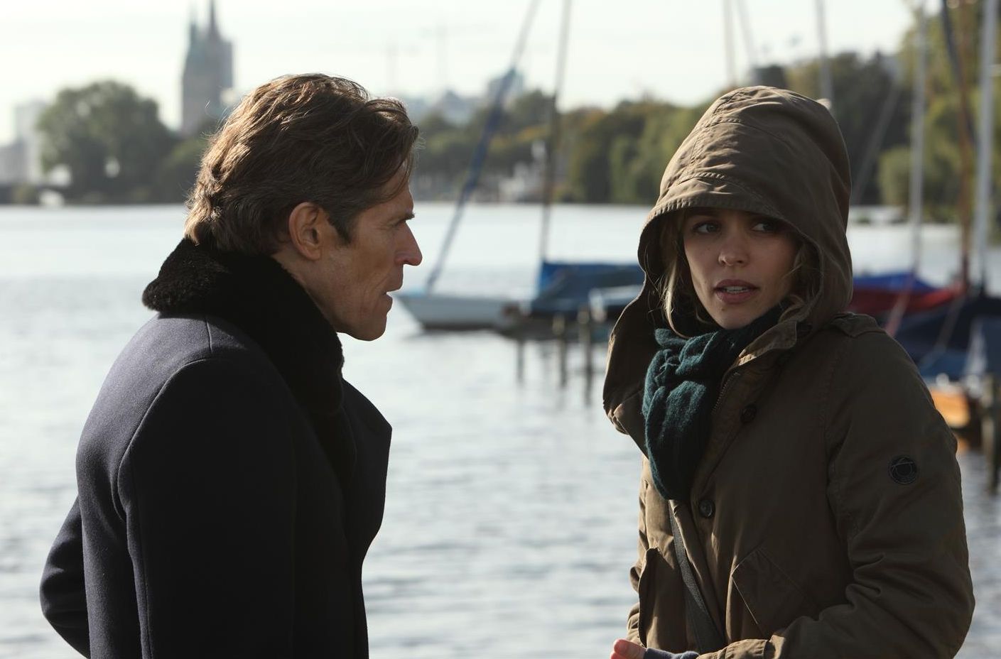 Willem Dafoe and Rachel McAdams discuss the money