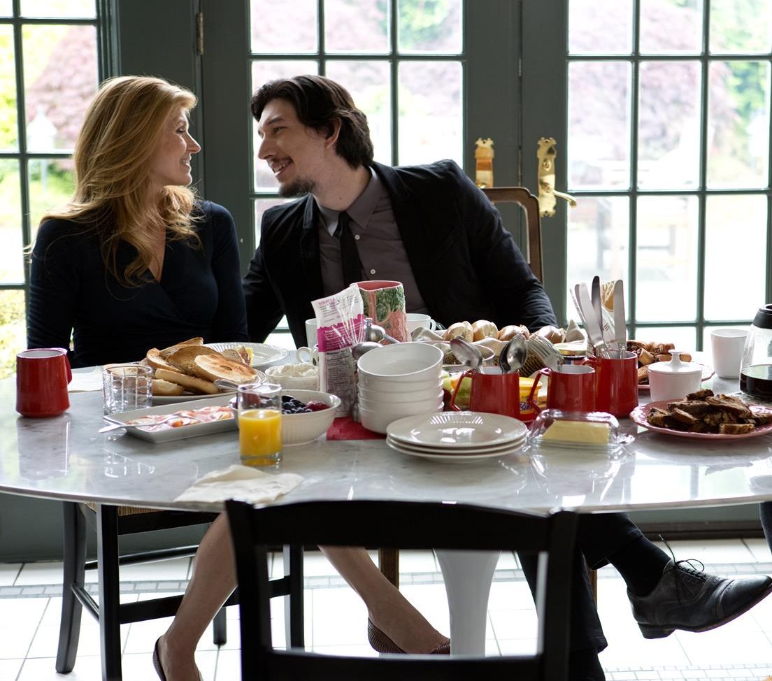 Adam Driver and Connie Britton having fun in This Is Where I