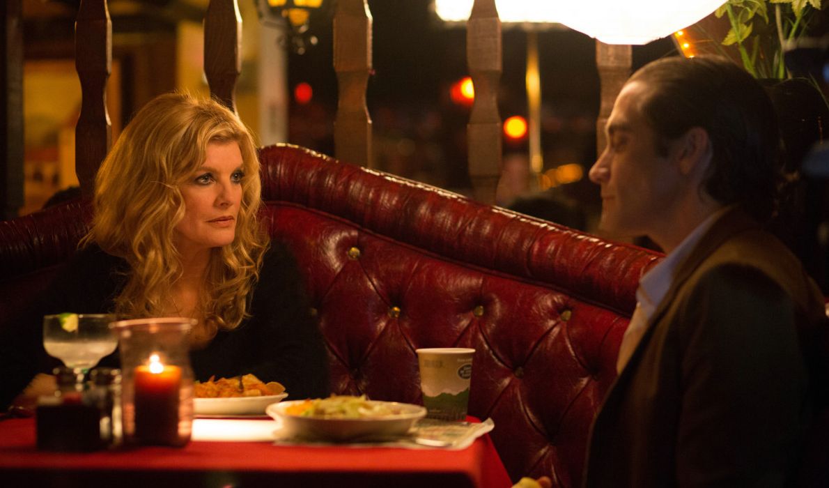 Rene Russo and Jake Gyllenhaal hang out at a restaurant in N