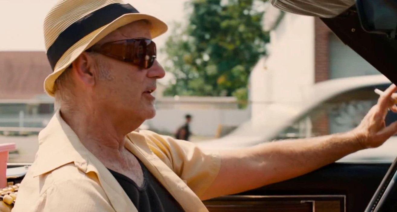 Bill Murray drives around in St. Vincent