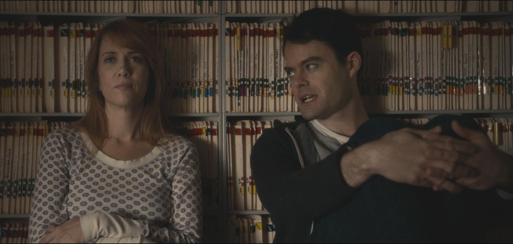 Talking in front of some files, The Skeleton Twins