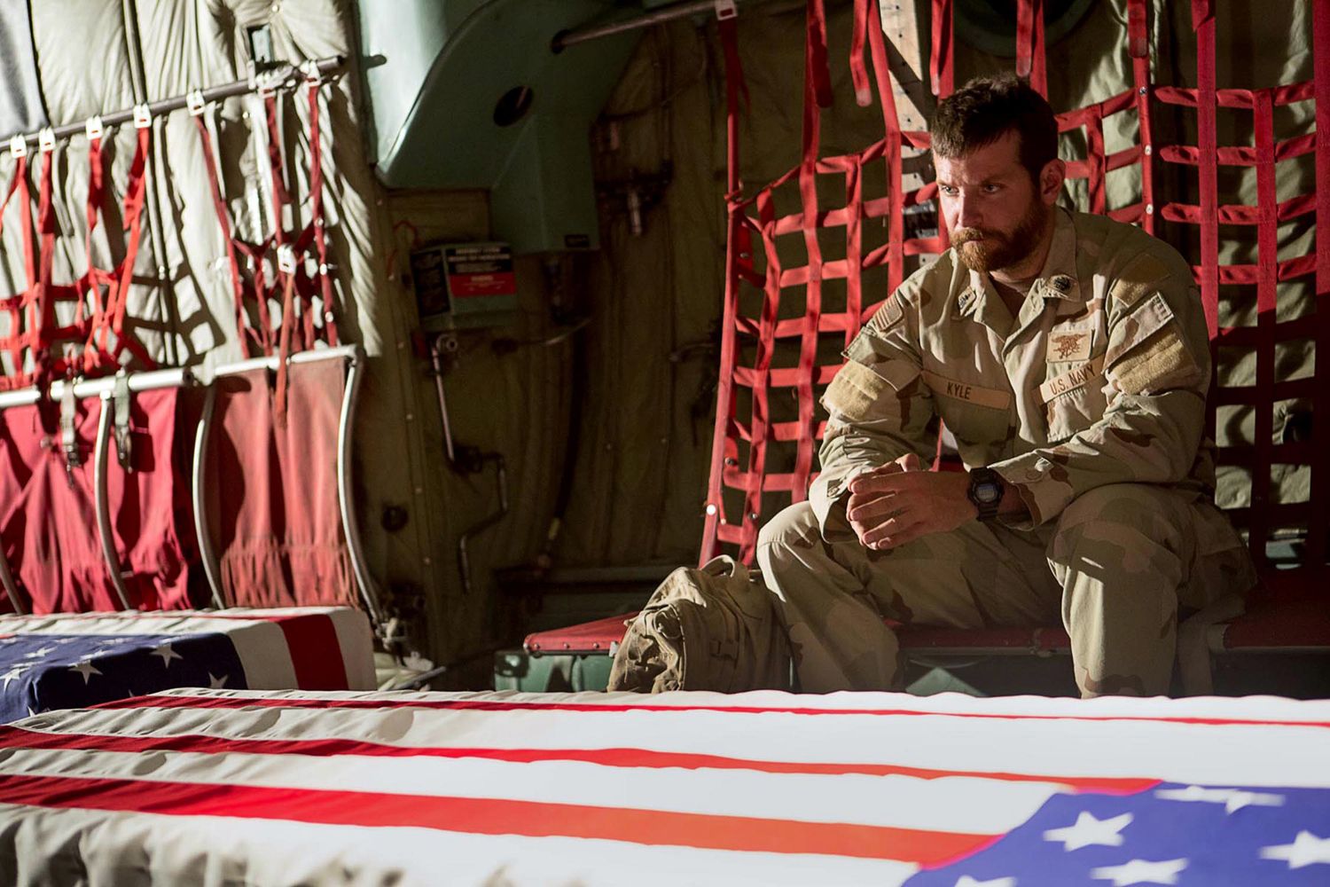 Bradley Cooper in his uniform in &#039;American Sniper&#039;