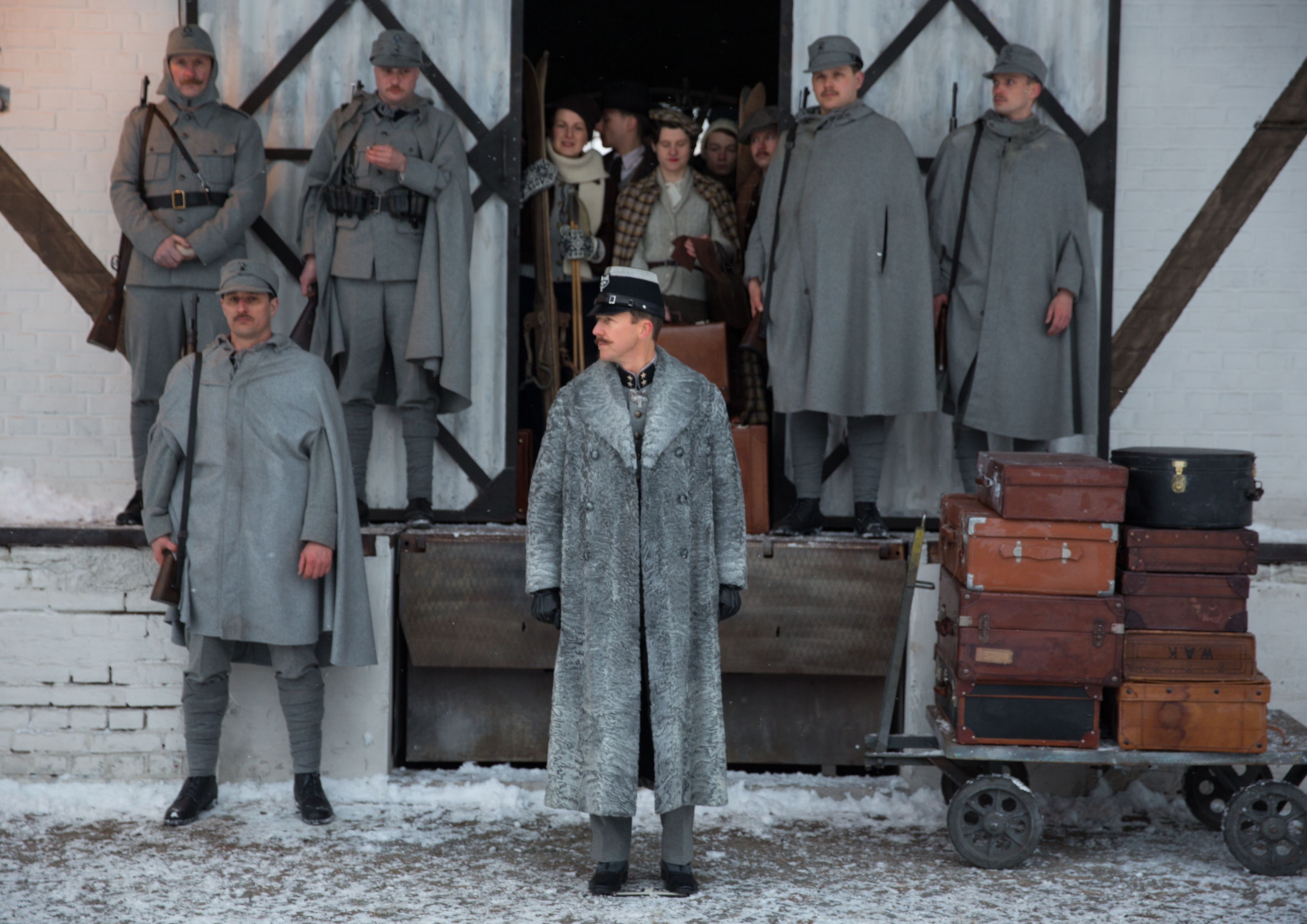 Edward Norton and his men in The Grand Budapest Hotel
