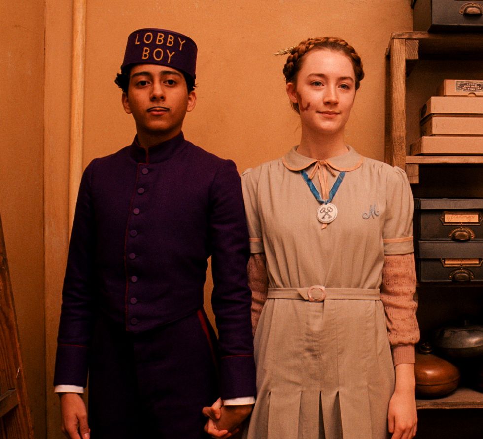 Tony Revolori and Saoirse Ronan in The Grand Budapest Hotel