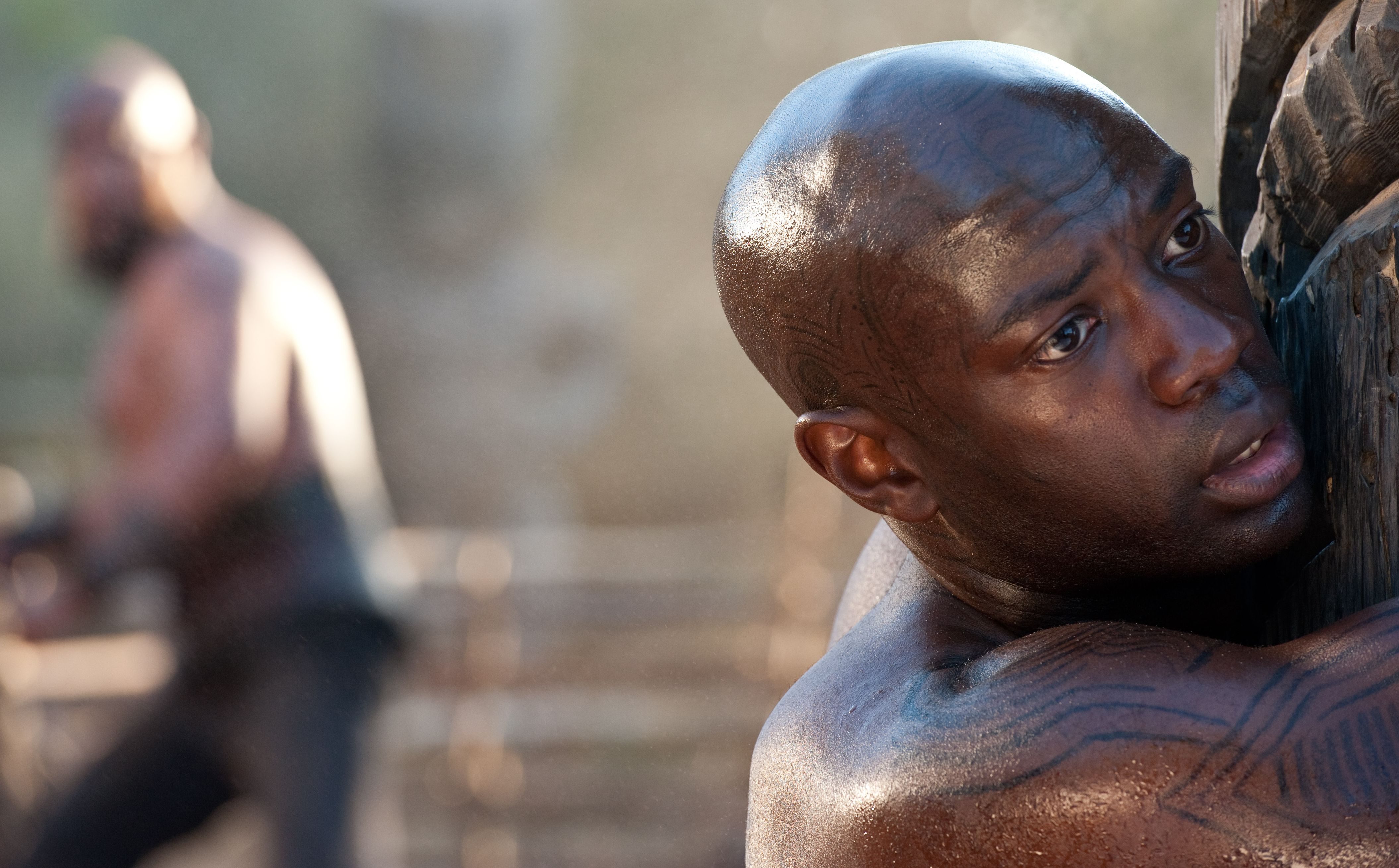 David Gyasi being whipped in Cloud Atlas