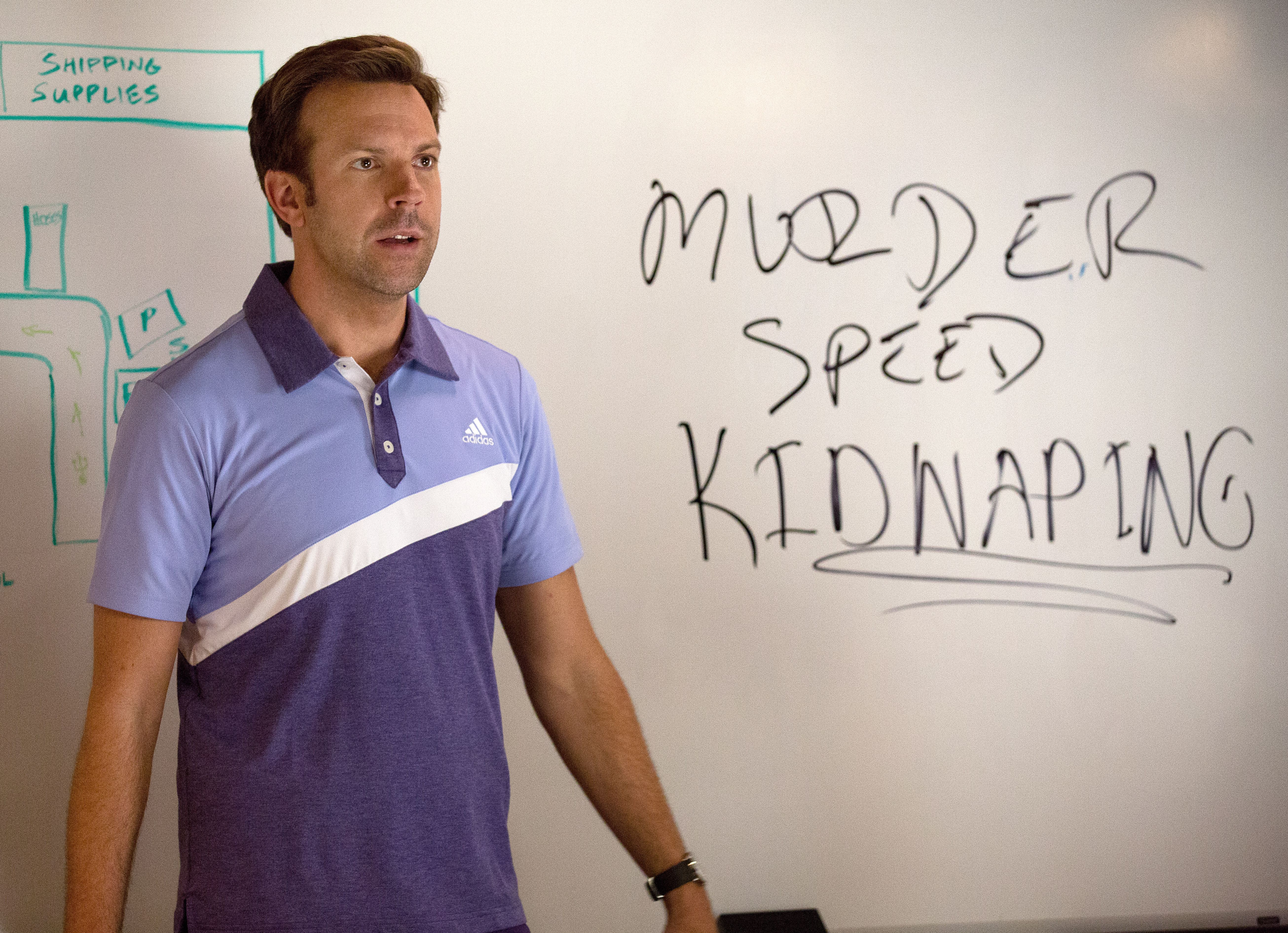 Murder, speed, kidnaping - Jason Sudeikis having a plan in H