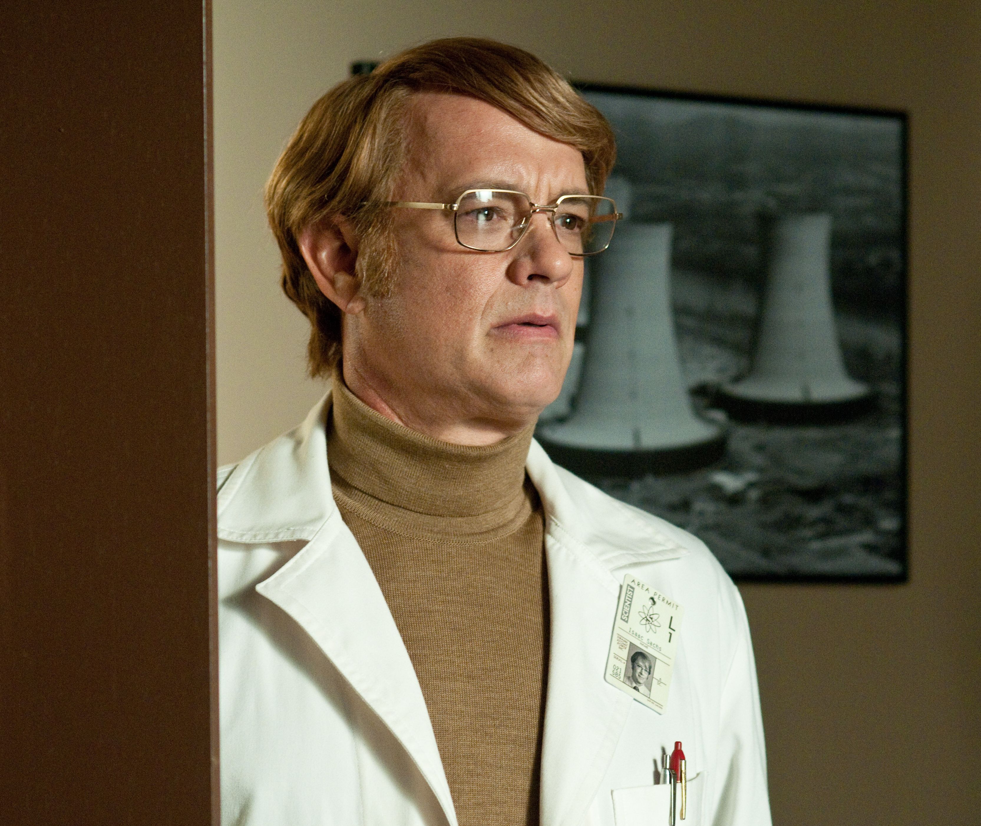 Tom Hanks as blond Doctor Isaac Sachs - Cloud Atlas