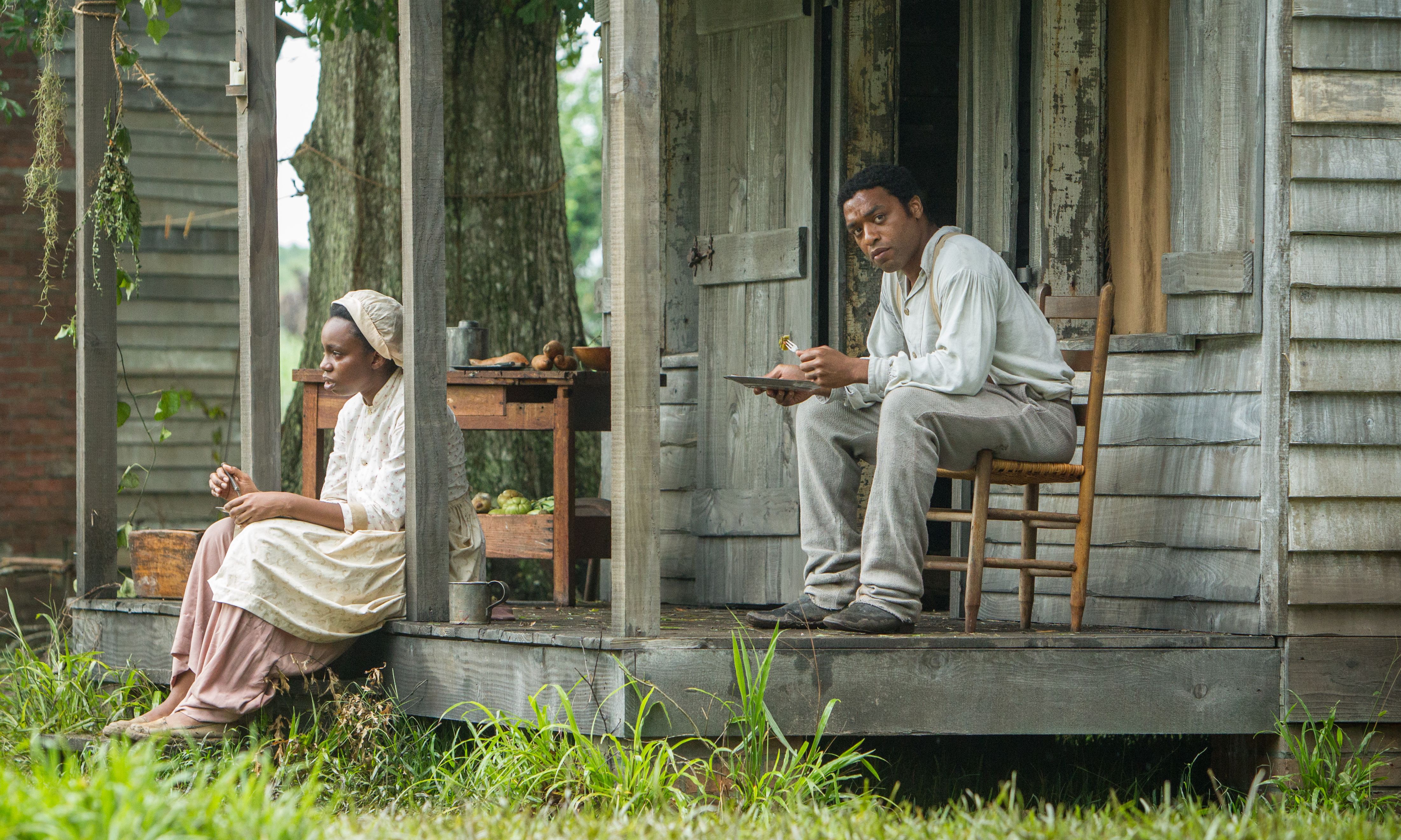 Solomon Northup having dinner