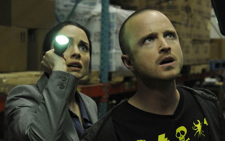 Laura Fraser and Aaron Paul in Breaking Bad