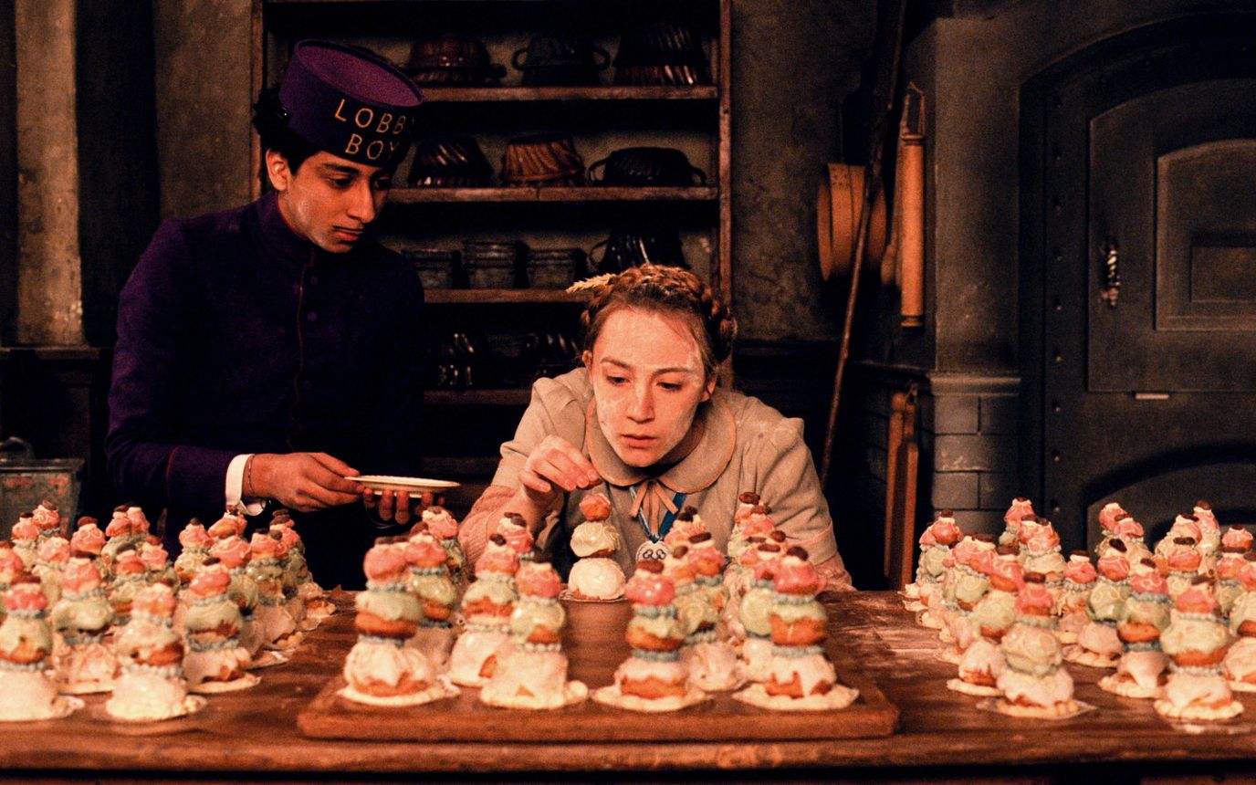 Saoirse Ronan as Agatha in The Grand Budapest Hotel