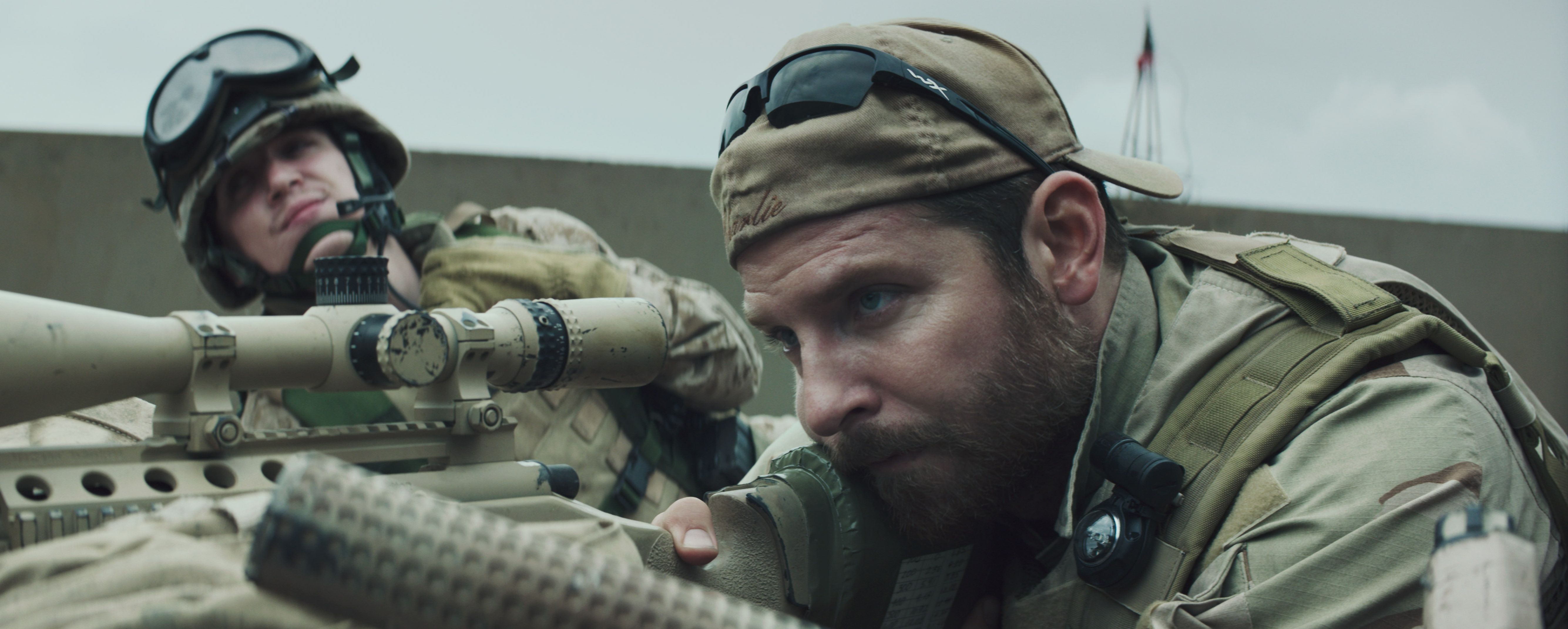 Bradley Cooper taking aim in American Sniper