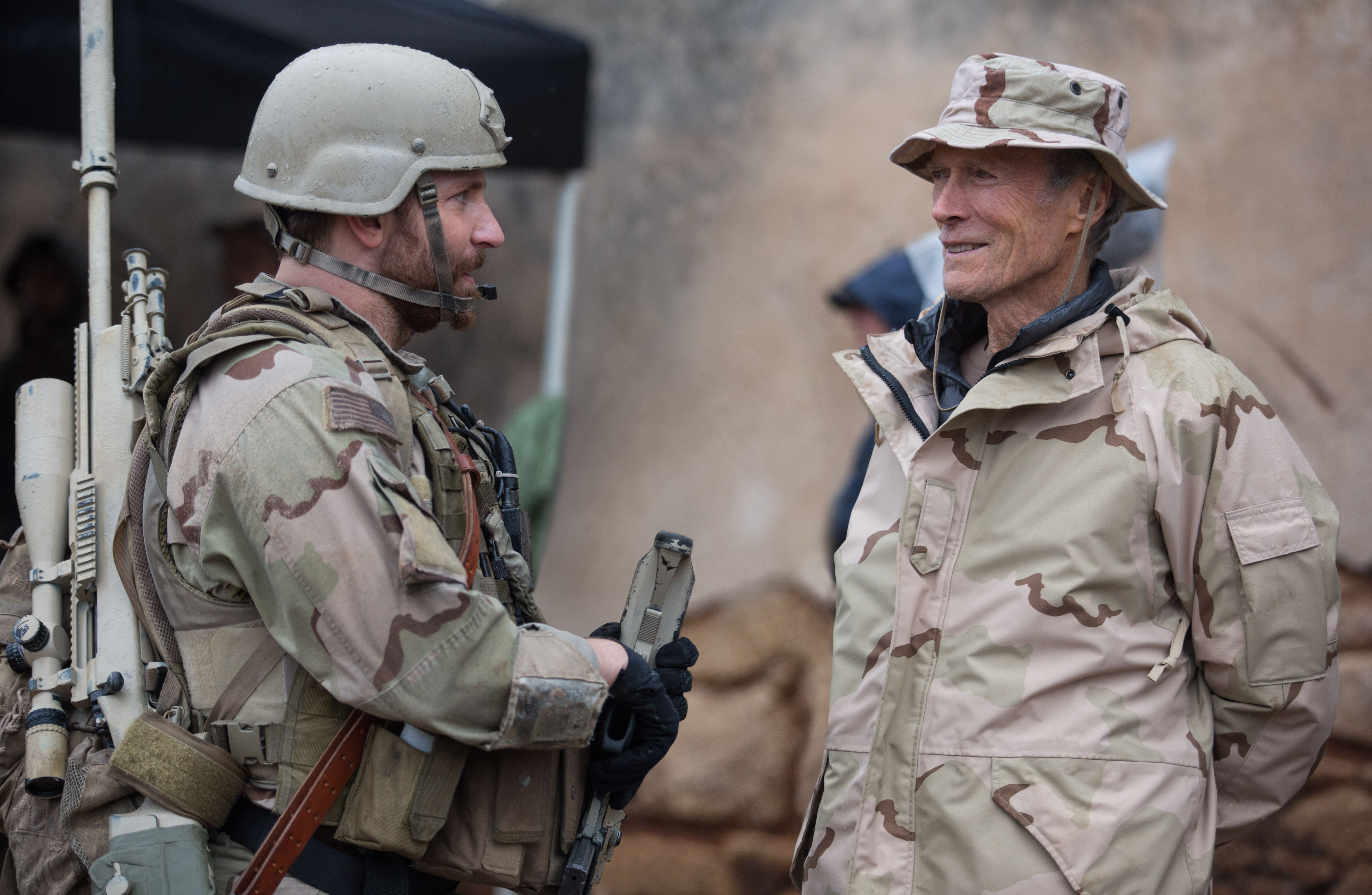 Behind the scenes: Clint Eastwood and Bradley Cooper on the 