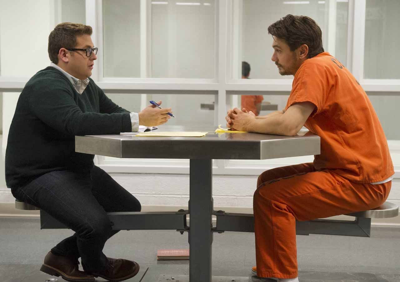 Jonah Hill and James Franco talk in prison