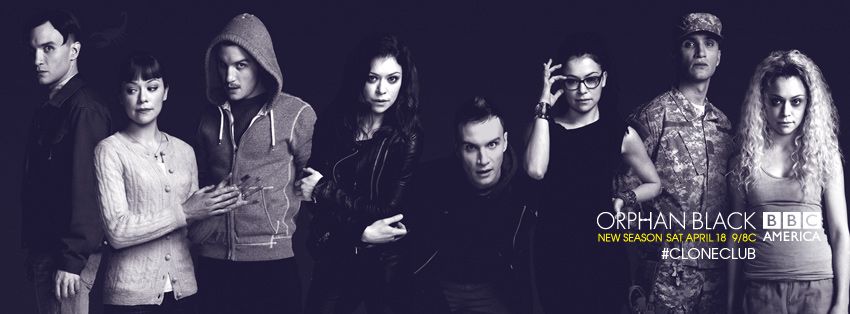 The 8 clones - Orphan Black Season 3 banner