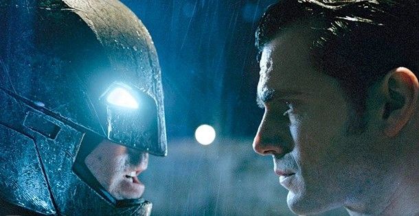 Batman and Superman Stare Down