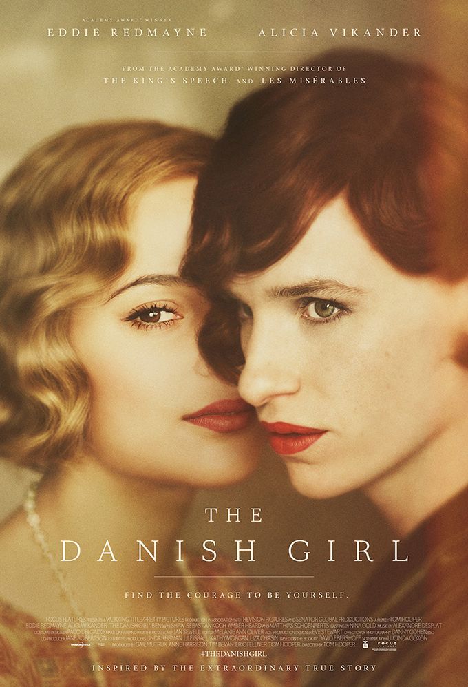 Eddie Redmayne and Alicia Vikander, The Danish Girl Poster