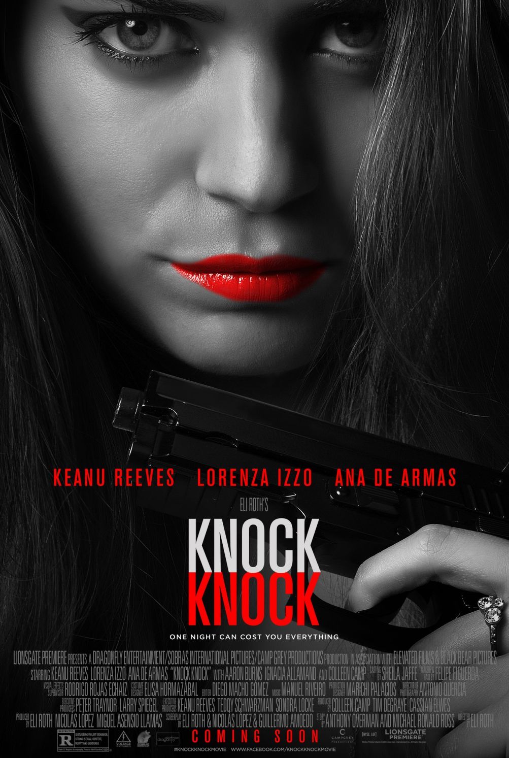 Eli Roth&#039;s &#039;Knock Knock&#039; Poster. Coming October 9