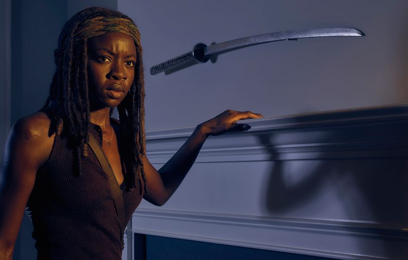 Danai Gurira as Michonne in The Walking Dead, Season 6