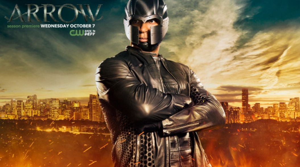 Official Arrow Season 4 poster featuring John Diggle