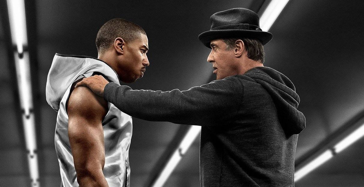 Sylvester Stallone and Michael B. Jordan