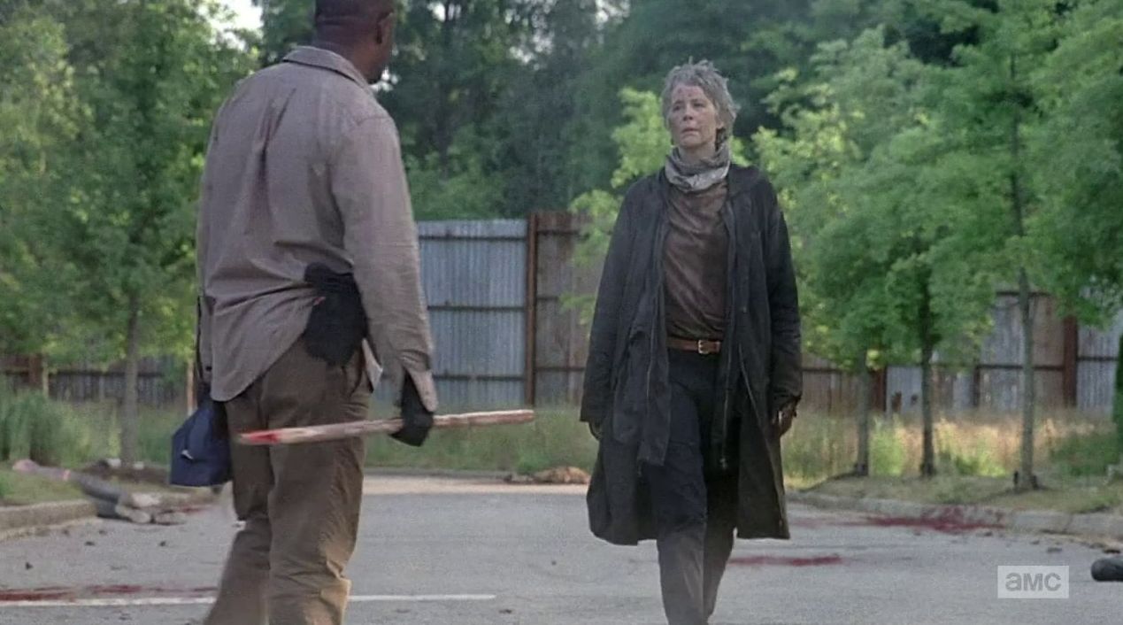 Melissa McBride and Lennie James in The Walking Dead Season 